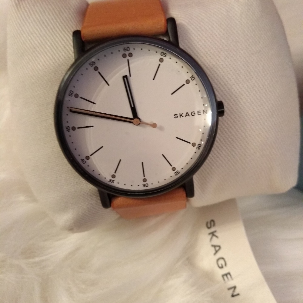 Skagen Signatur Tan Leather Watch